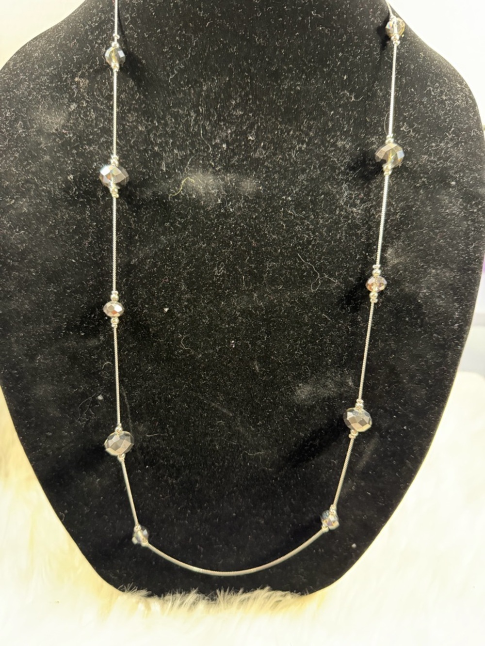 🩷5/$10🩷 PAPARAZZI Elegant Silver Beaded Long Necklace - Women Jewelry